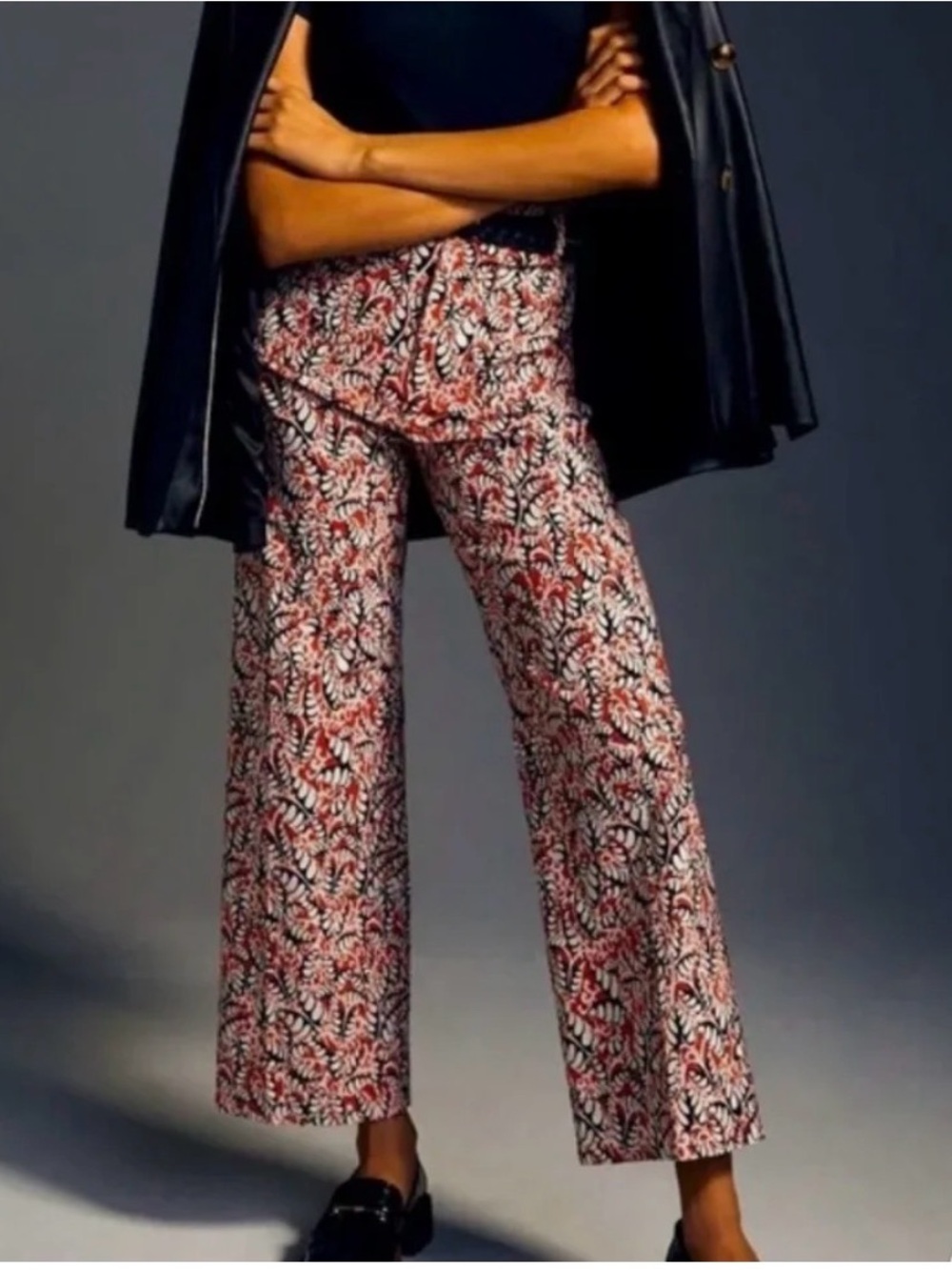 Maeve The Colette High-Rise Wide-Leg Printed Pants in paisley - 30